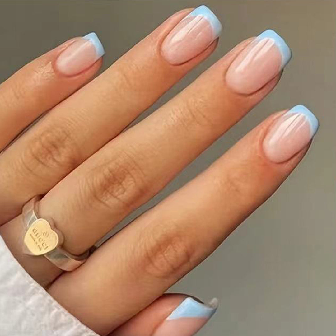 Elegant French Tip Nail Art Set