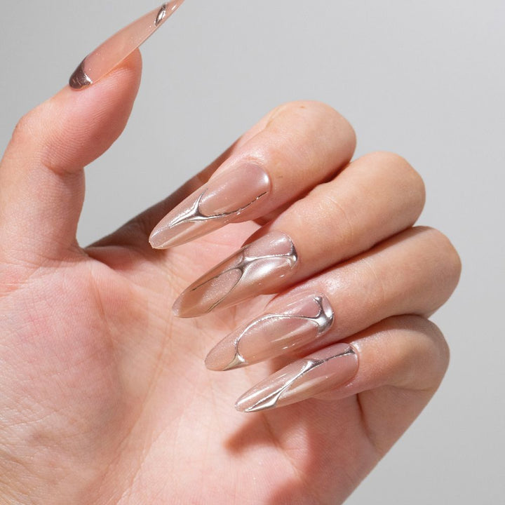 Elegant Abstract Art Press-On Nails Stornfield
