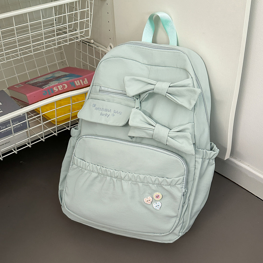 Stylish Bow-Accented Backpack Stornfield