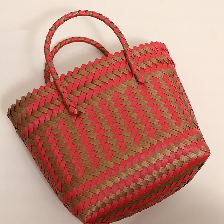 Braided Tote Bag in Rustic Design Stornfield