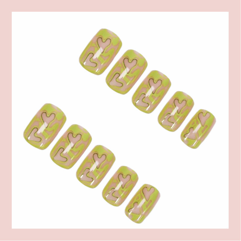 Acrylic Nail Set with Modern Abstract Designs Stornfield
