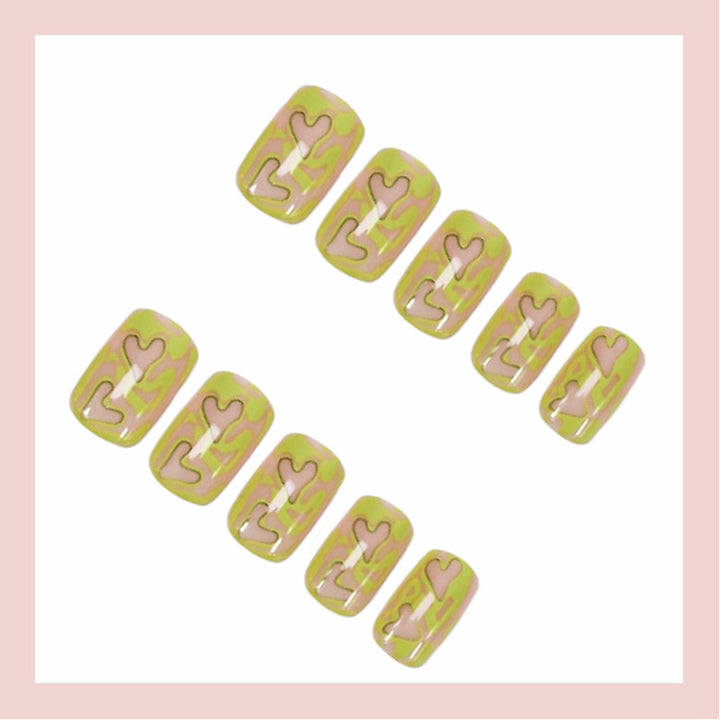 Acrylic Nail Set with Modern Abstract Designs Stornfield