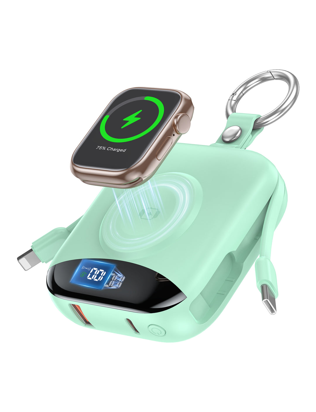 Portable Wireless Power Bank with Integrated LED Display Stornfield