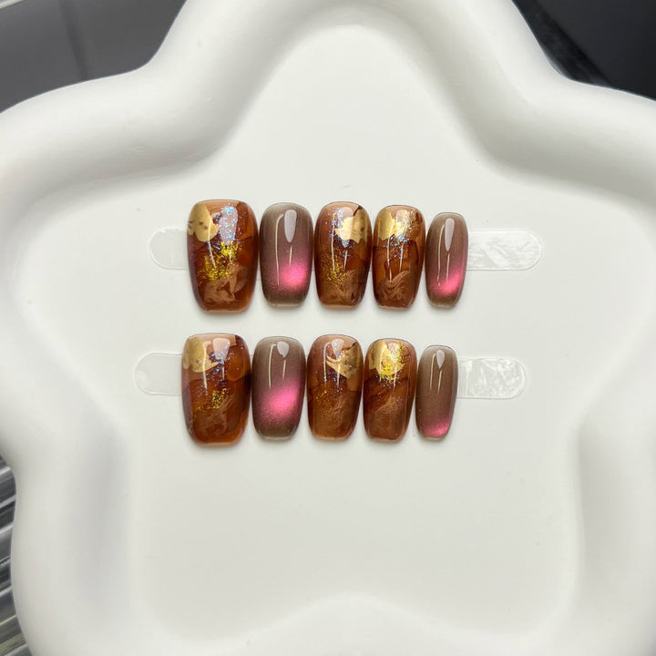 Artistic Gradient Press-On Nail Tips
