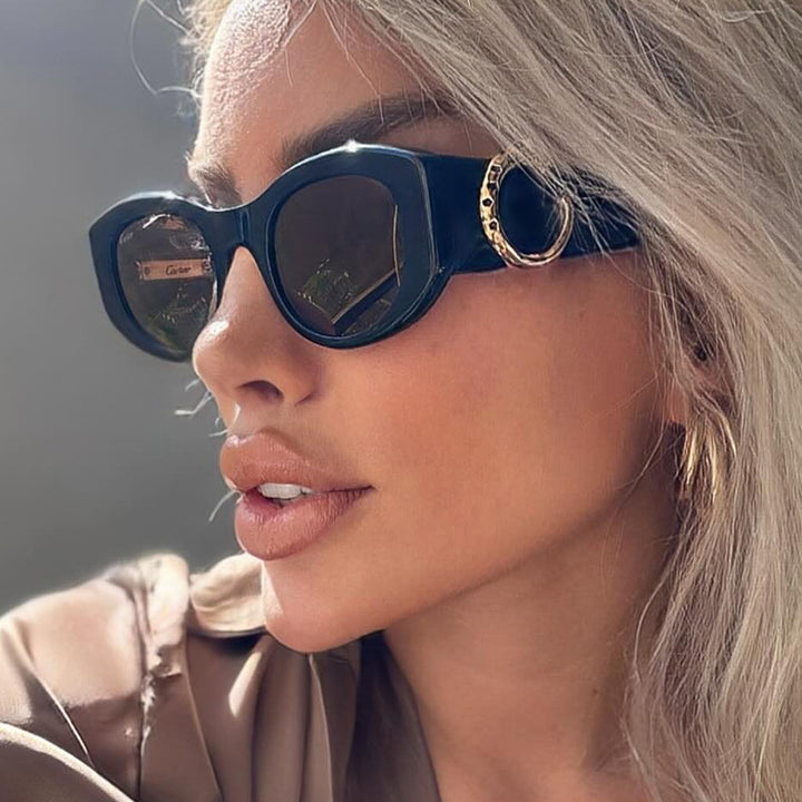Women's elegant Cat-Eye sunglasses with golden details Stornfield