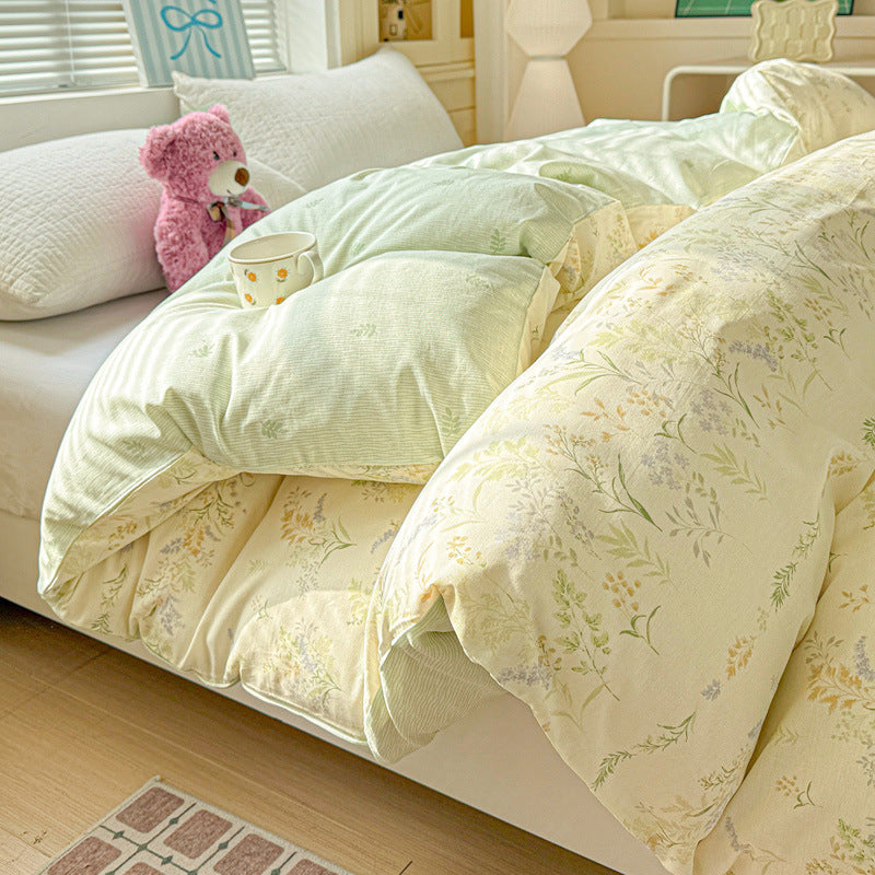 Children's Playful Floral Duvet Cover Set