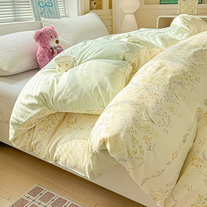 Children's Playful Floral Duvet Cover Set