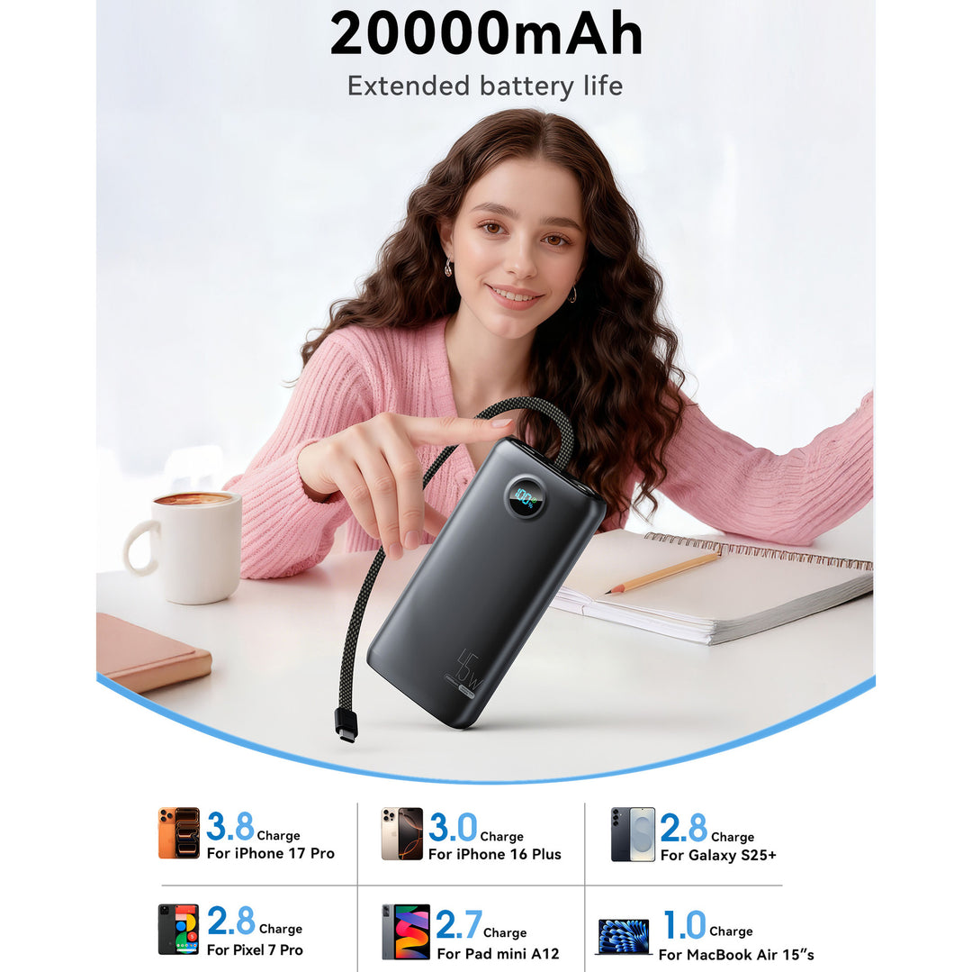 High-performance charger with LED display Stornfield