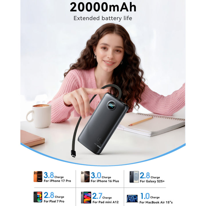 High-performance charger with LED display Stornfield