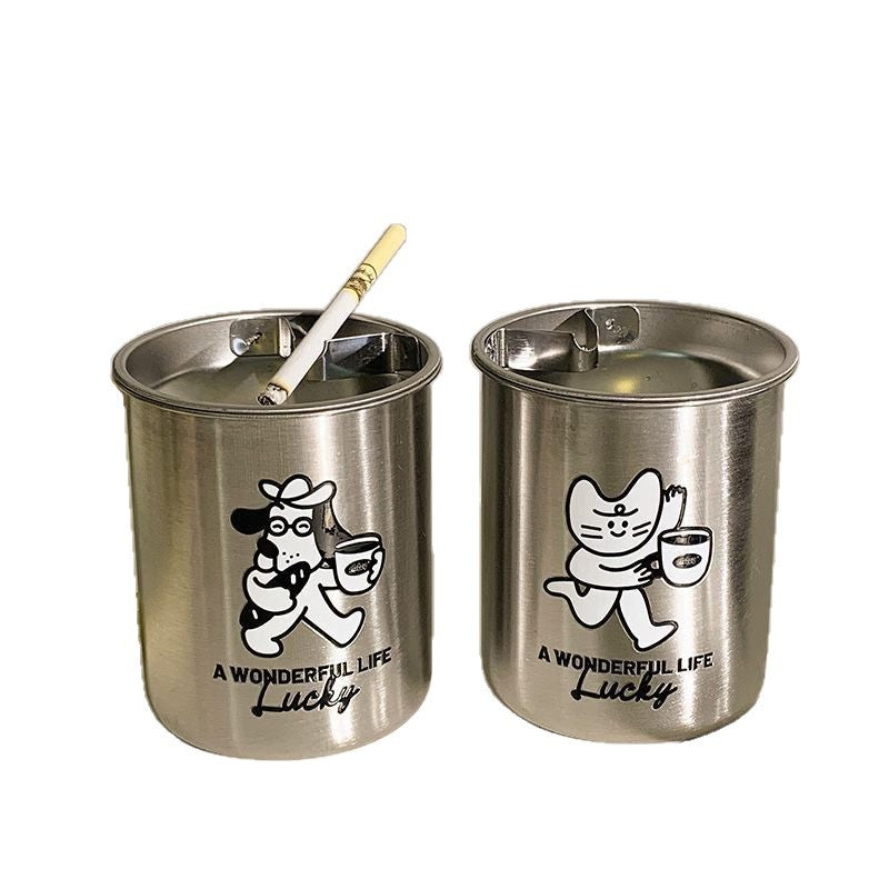 Stainless Steel Ashtray with Charming Design Stornfield