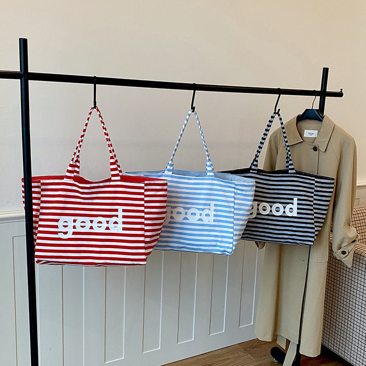 WoSpacious Canvas Beach Tote Bag Stornfield