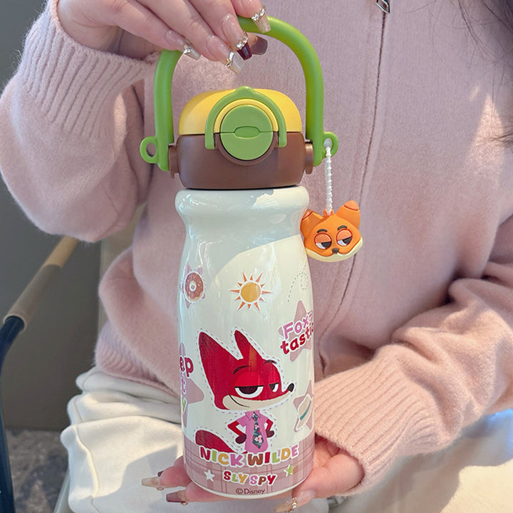 Women's insulated bottle with innovative animal design and practical integrated carrying handle Stornfield