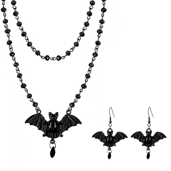 Layered Crystal Moon Jewelry Set Stornfield