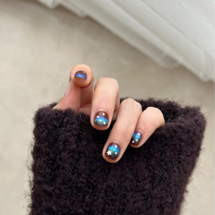 Glamorous Art Nails with Sparkling Star Design Stornfield