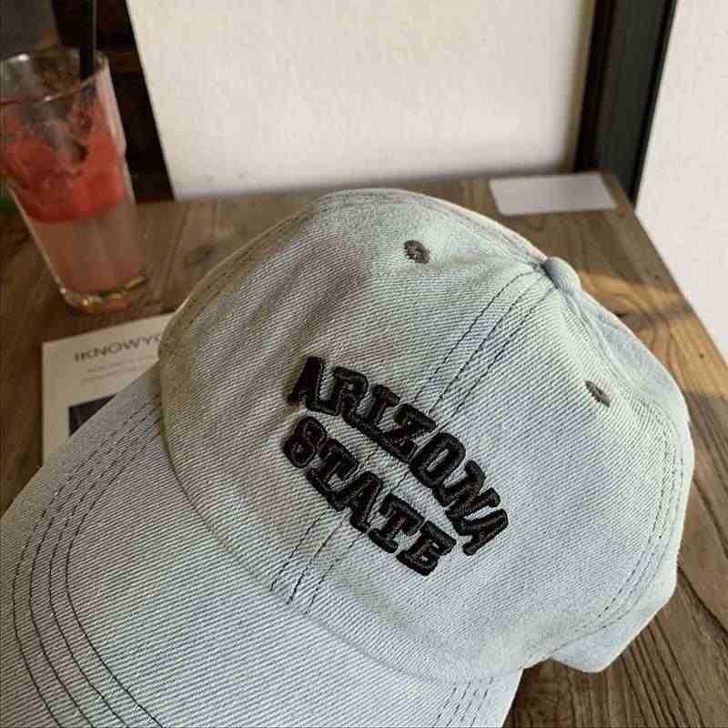 Unisex Vintage-Inspired Embroidered Denim Cap Stornfield