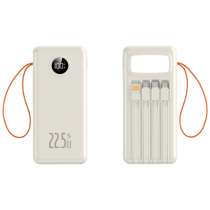 Portable Qi charging power bank with integrated fast charging function and digital display Stornfield