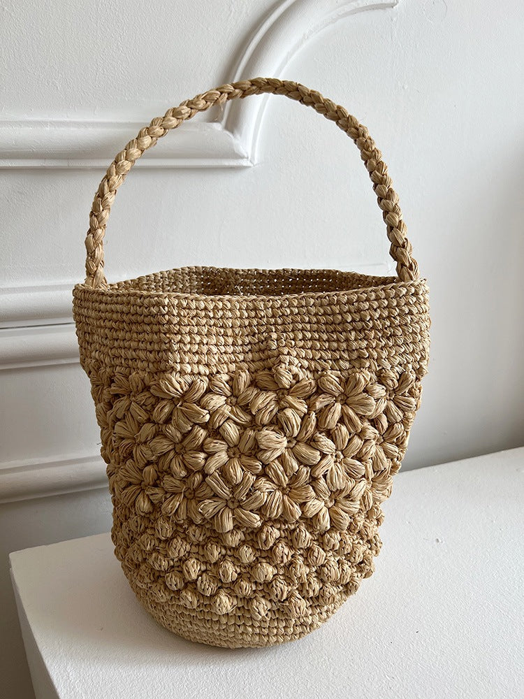 Handcrafted Leisure Bag Made of Woven Straw Stornfield