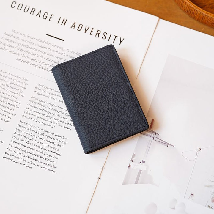 Luxurious Textured Leather Card Holder