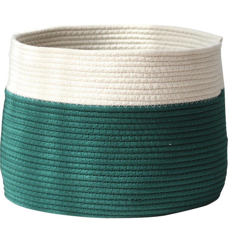 Handcrafted cotton storage basket Stornfield
