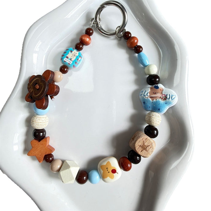 Decorative Wooden Charm Keychain Stornfield