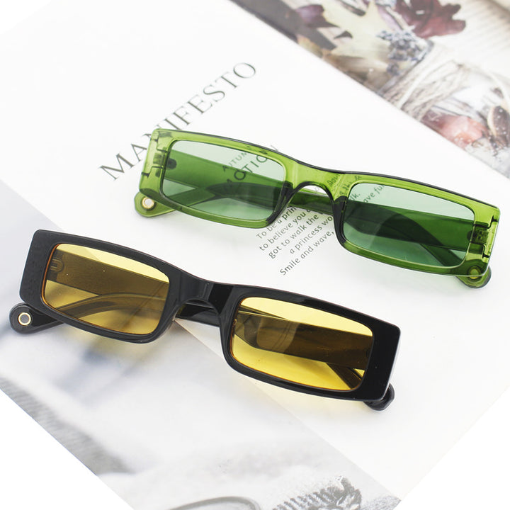 Women's fashion rectangular sunglasses with textured frame Stornfield
