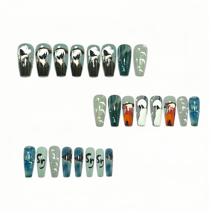 Creative artificial nails with charming 3D designs Stornfield