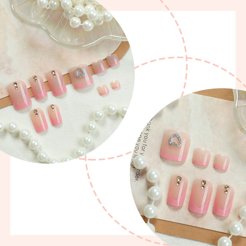 Premium Decorative Press-On Nail Kit with Unique Embellishments Stornfield
