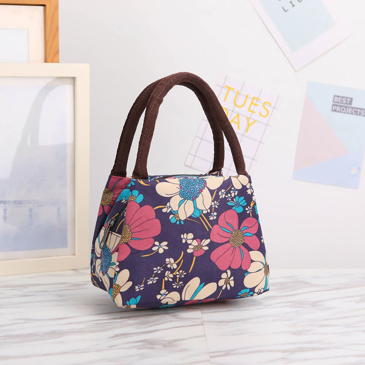 Floral Print Insulated Lunch Carrier Stornfield