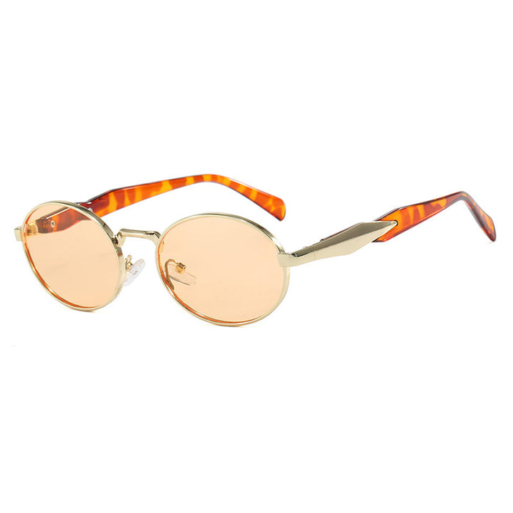 Women's fashionable sunglasses in elegant oval design with trendy accents Stornfield