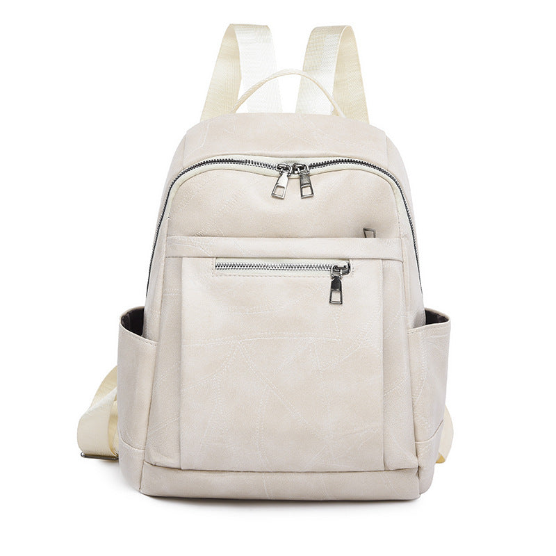 Luxurious Multi-Compartment Leather Backpack Stornfield