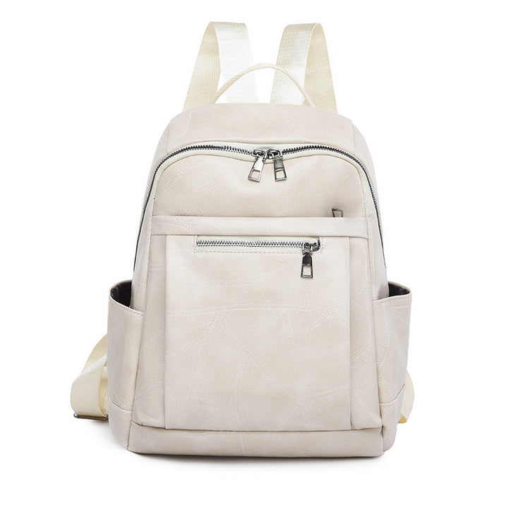 Luxurious Multi-Compartment Leather Backpack Stornfield