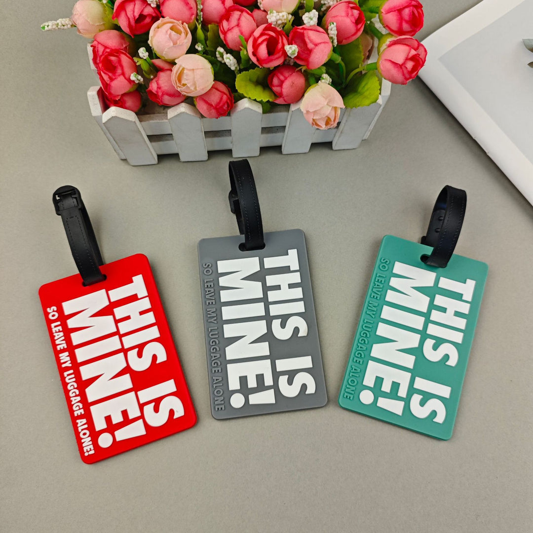Unisex Luggage Tag with Humorous Message Bowlift