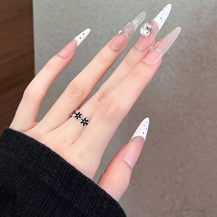 Elegant Handcrafted Press-On Nail Set Stornfield