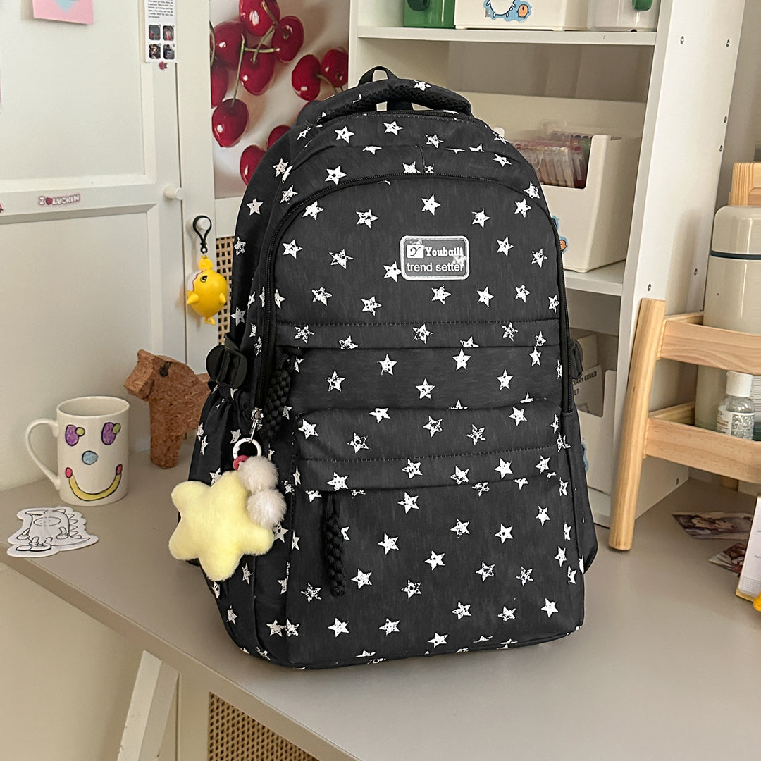 Star-Patterned Stylish Backpack Stornfield