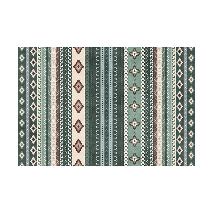 Stylish Geometric Pattern Bathroom Mat Stornfield