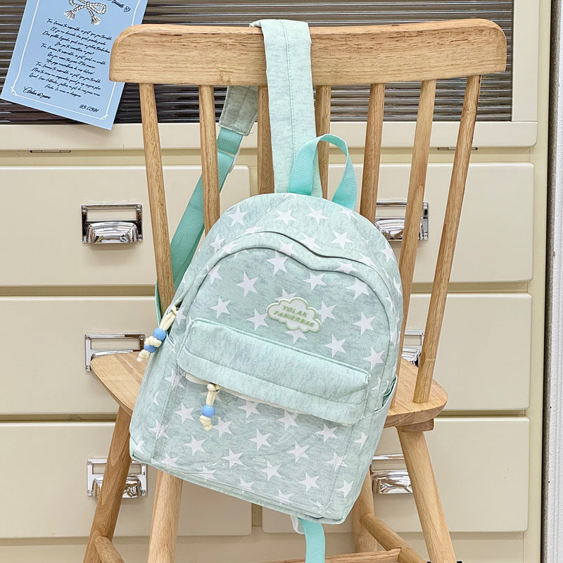 Transparent Window Star-Print Backpack Stornfield