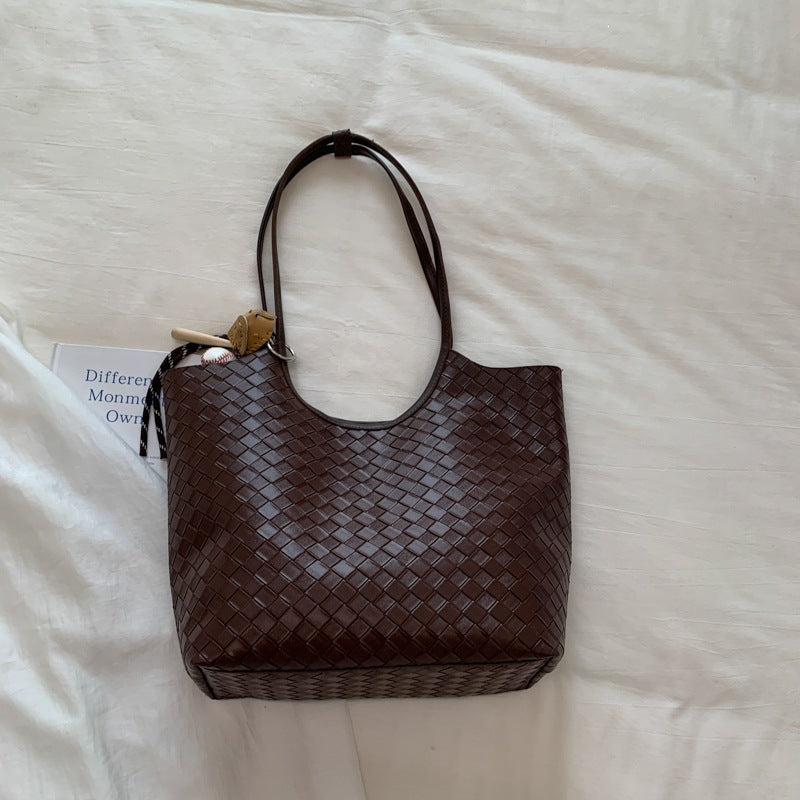 Woven Textured Tote Bag