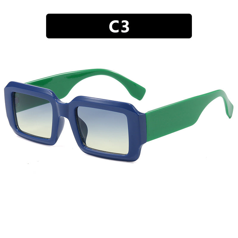 Ladies oversized square sunglasses with modern plastic frame Stornfield