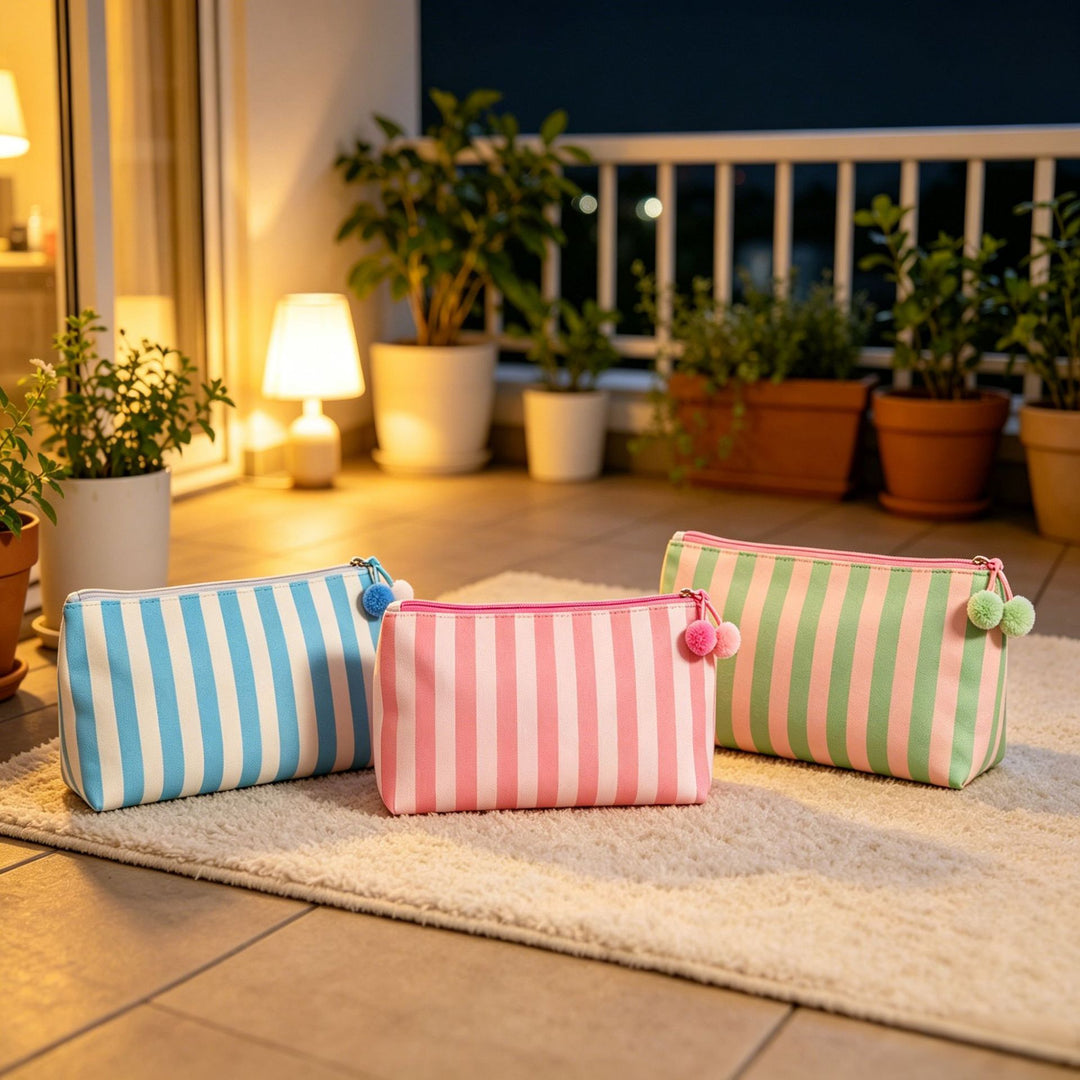 Cosmetic bag with playful tassels Stornfield