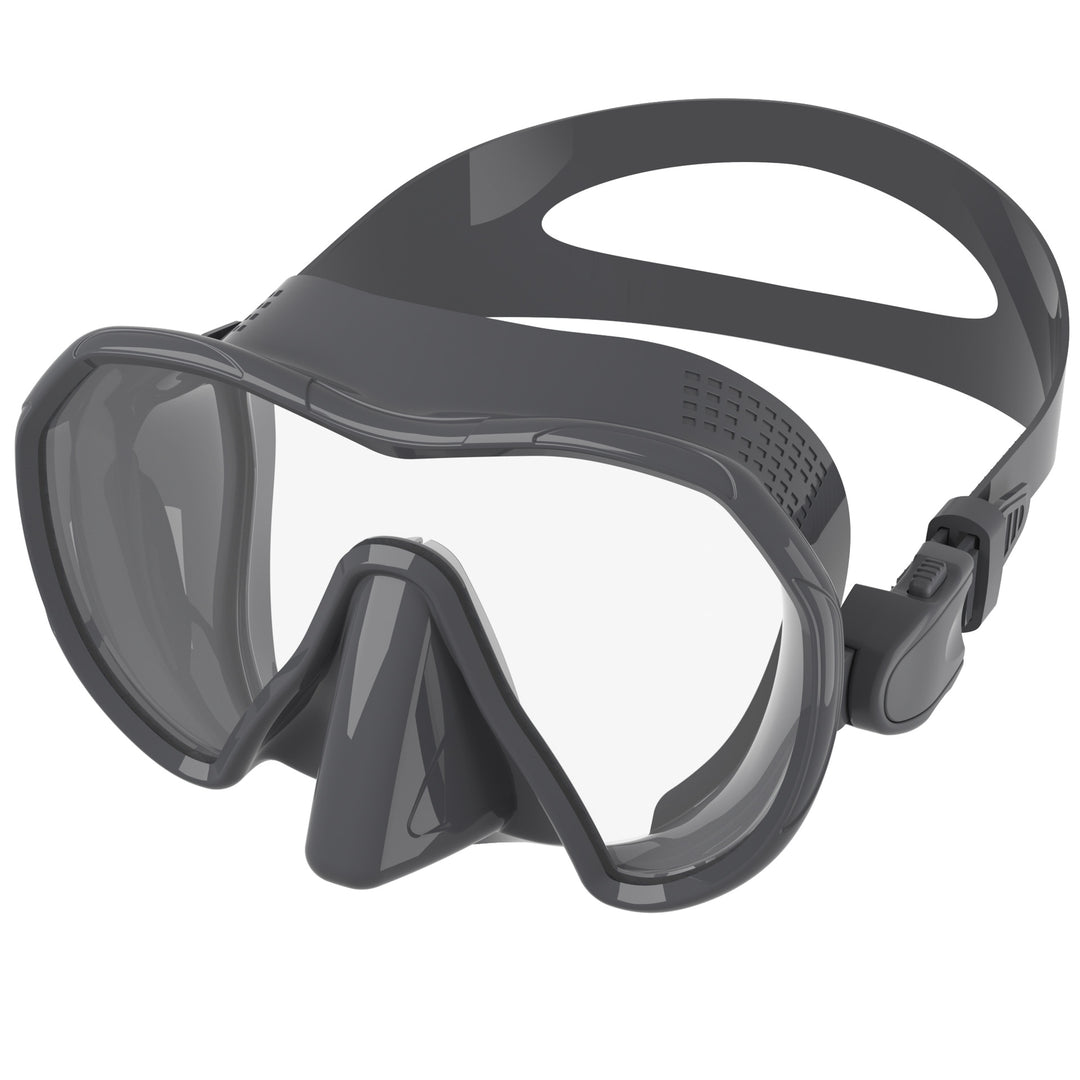 Diving mask with wide field of vision and comfortable silicone edge Stornfield