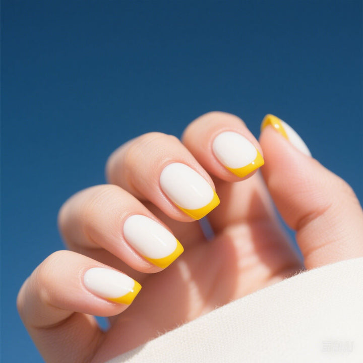 Classic French Tip Nail Enhancements Stornfield