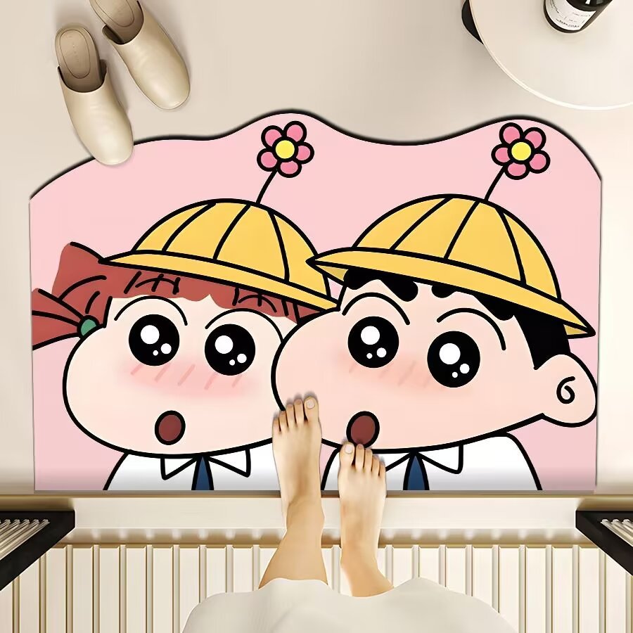 Playful Cartoon-Themed Floor Mat Stornfield