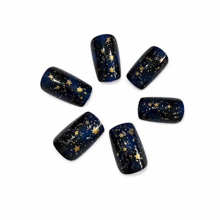 Elegant Artificial Nails In Luxurious Star Design Stornfield
