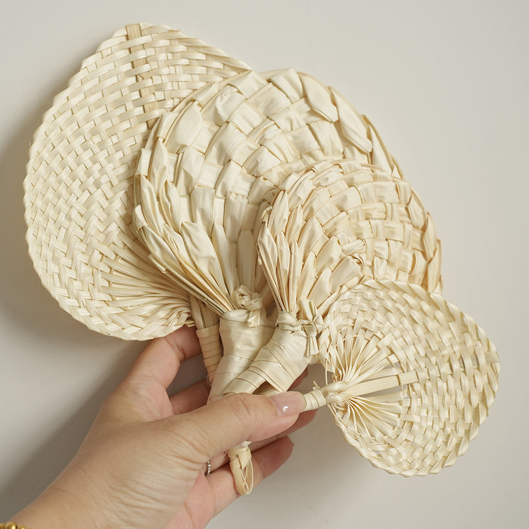 Women handmade fan made of natural material Stornfield