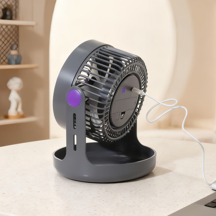 Ladies Portable Table Fan with Adjustable Head and USB Port Stornfield