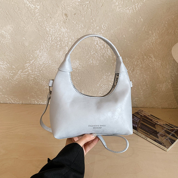 Minimalist Faux Leather Crossbody Bag