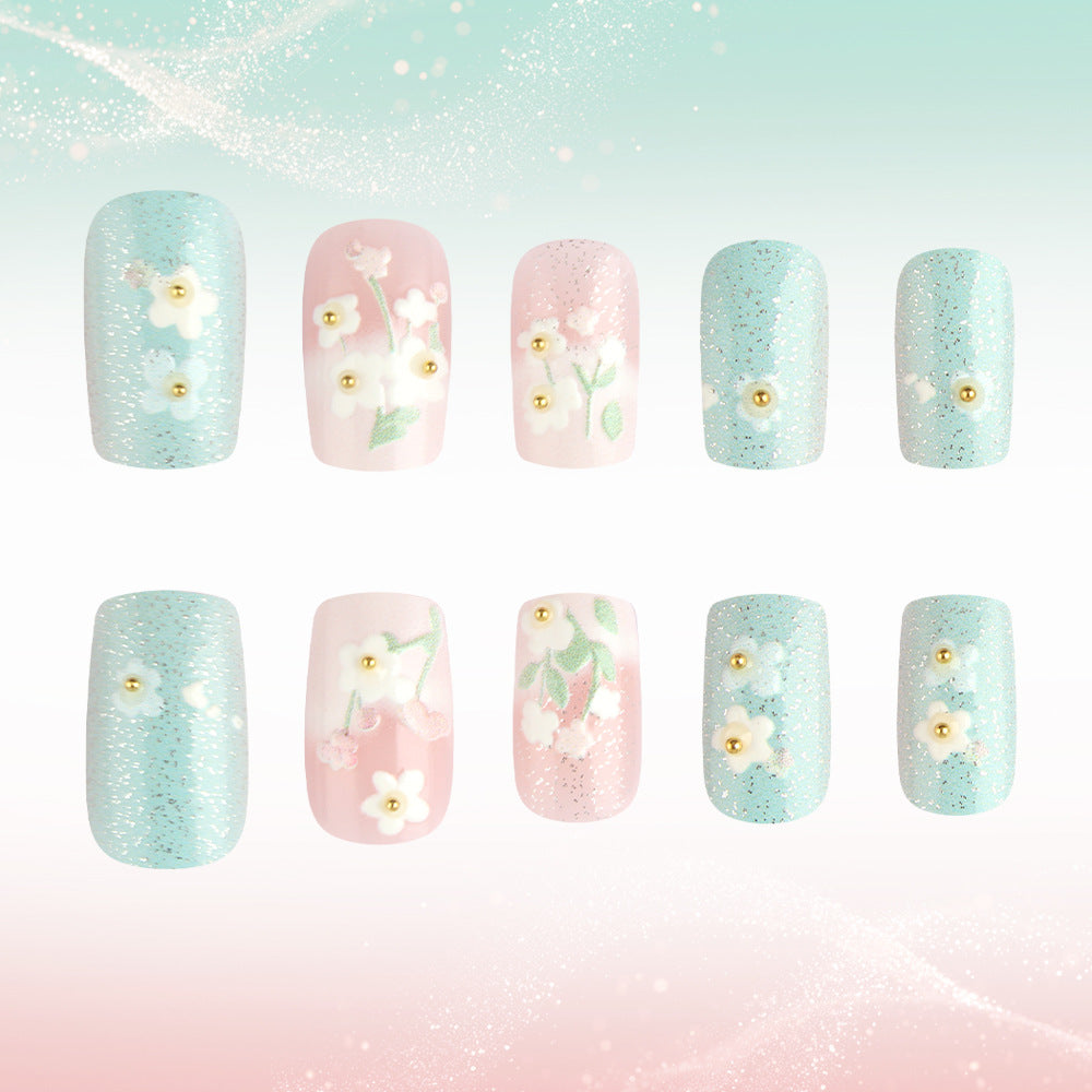 Floral Garden Press-On Nail Art Stornfield