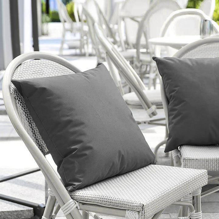 Square Water-Resistant Outdoor Patio Throw Pillow with Hidden Zipper