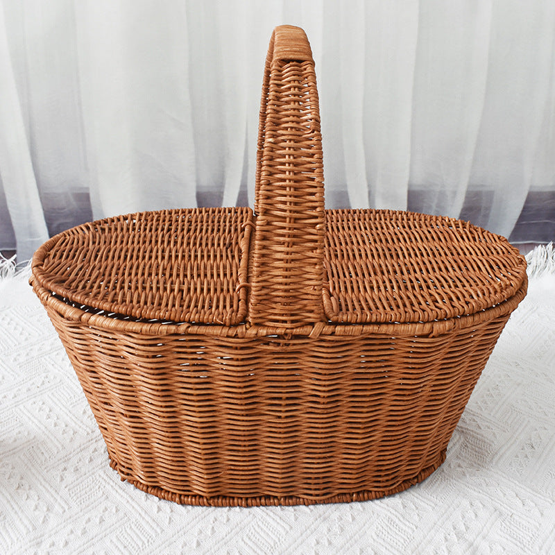 Handcrafted Woven Picnic Storage Basket Stornfield