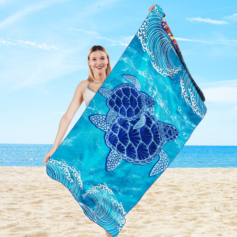 Multifunctional beach towel in creative mandala design Stornfield